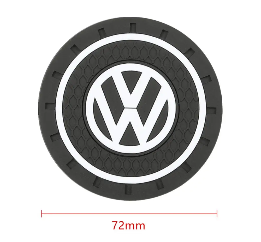 2PCS Car Water Cup Bottle Holder Anti-slip Pad Mat Silica Gel for VW Volkswagen Golf Polo Passat   Touran car styling