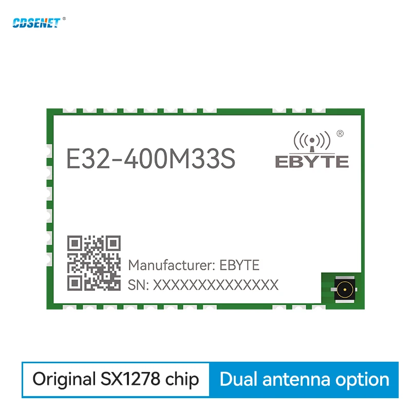 433MHz SX1278 Lora Wireless SPI Module CDSENET E32-400M33S 33dbm Long Distance 16KM PA LNA Low Power Industrial Grade