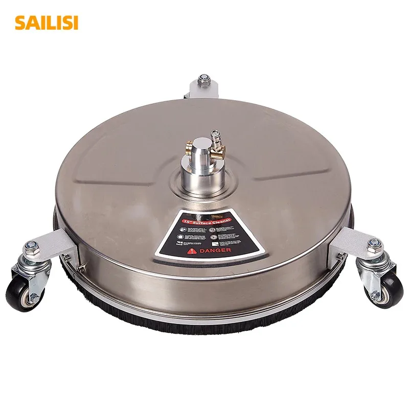 

15 Inch High Pressure Washer 4000 PSI Stainless Steel Surface Cleaner Industrial Outdoor Street Driveway Cleaner New Condition