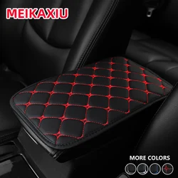 A leather embroidered stereo comfort skin feel leather car armrest mat 12.6X7.5 inch General Motors Supplies interior