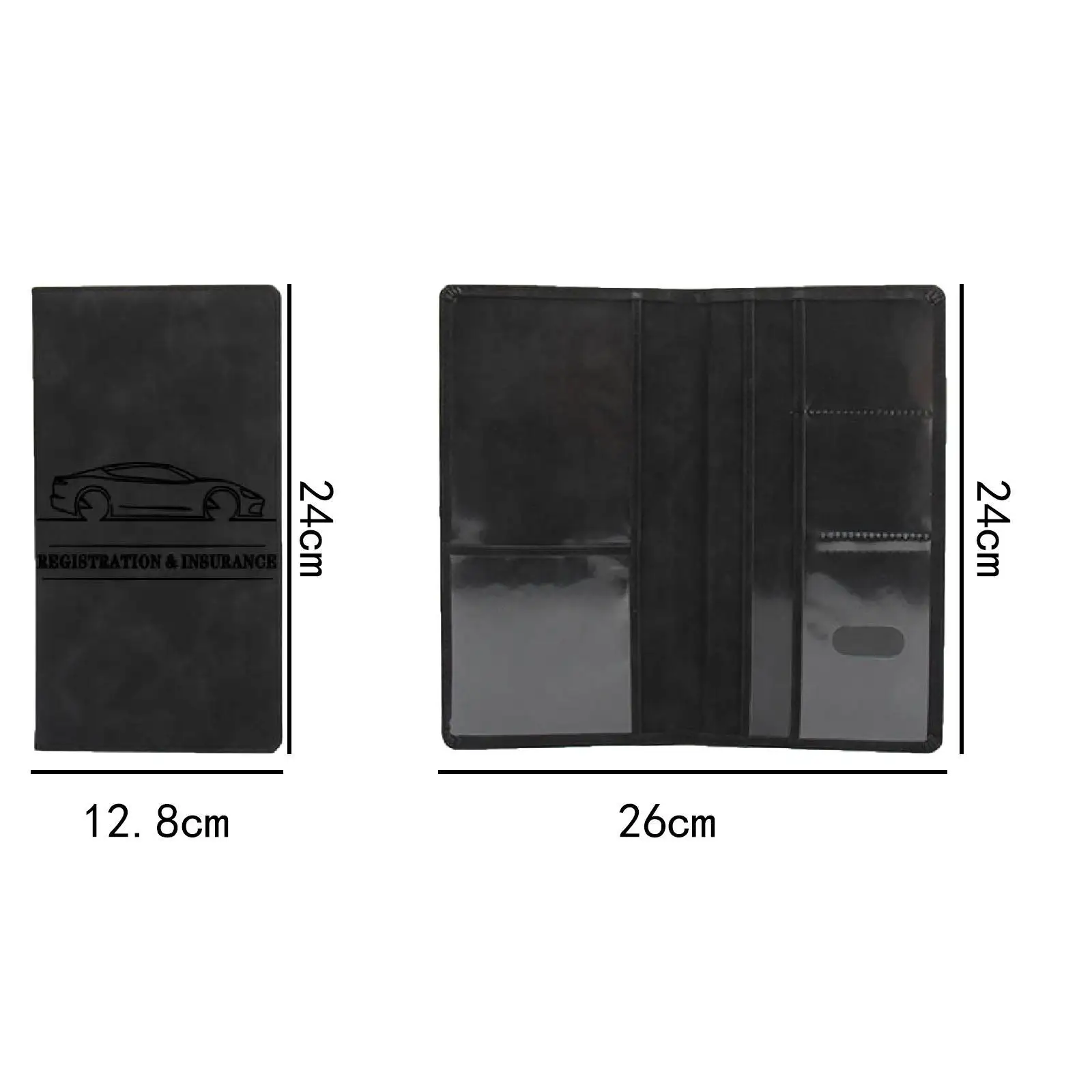 Car Registration Insurance Card Holder Multipurpose Protective Cover for Receipts Driving Licence Business Cards Documents