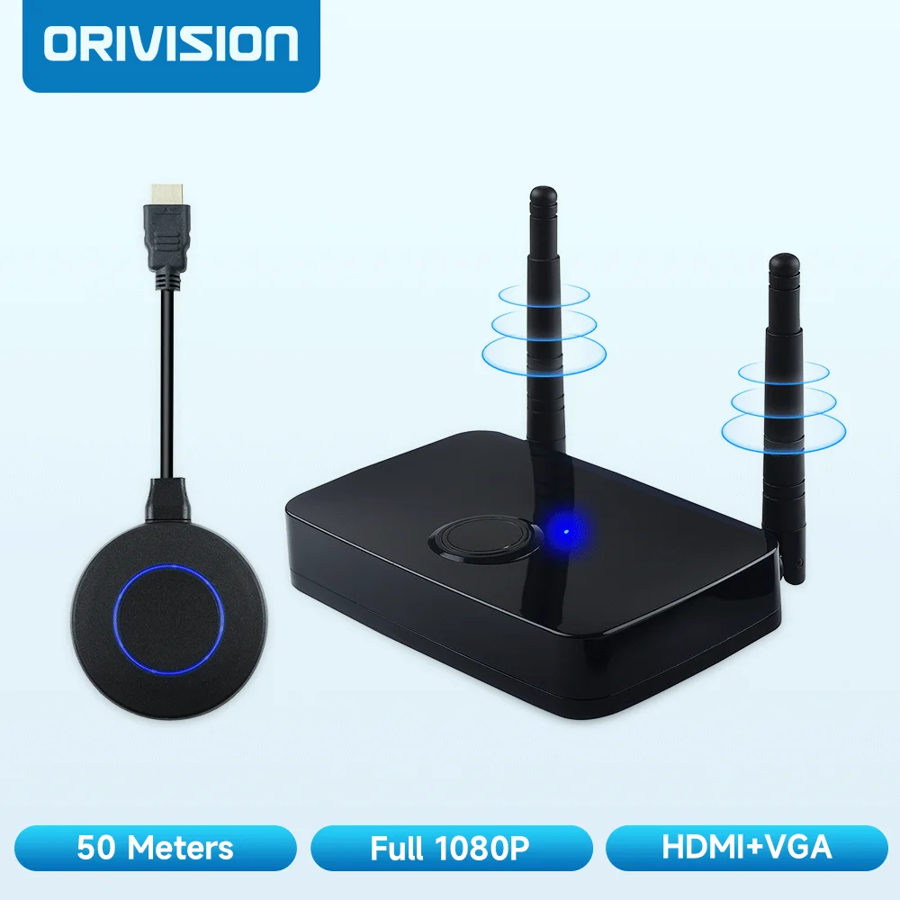 

1080P 50m Wireless HDMI Video Transmitter and Receiver Video HDMI Extender for Monitor Projector Laptops