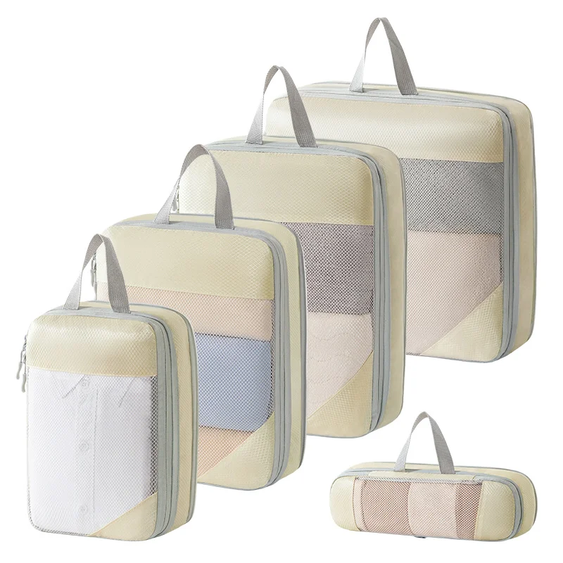 Travel Storage Organizer Bag Set, Portable Luggage Pouch for Garments,Underwear,Socks,Toiletries,Cosmetics Home Travel