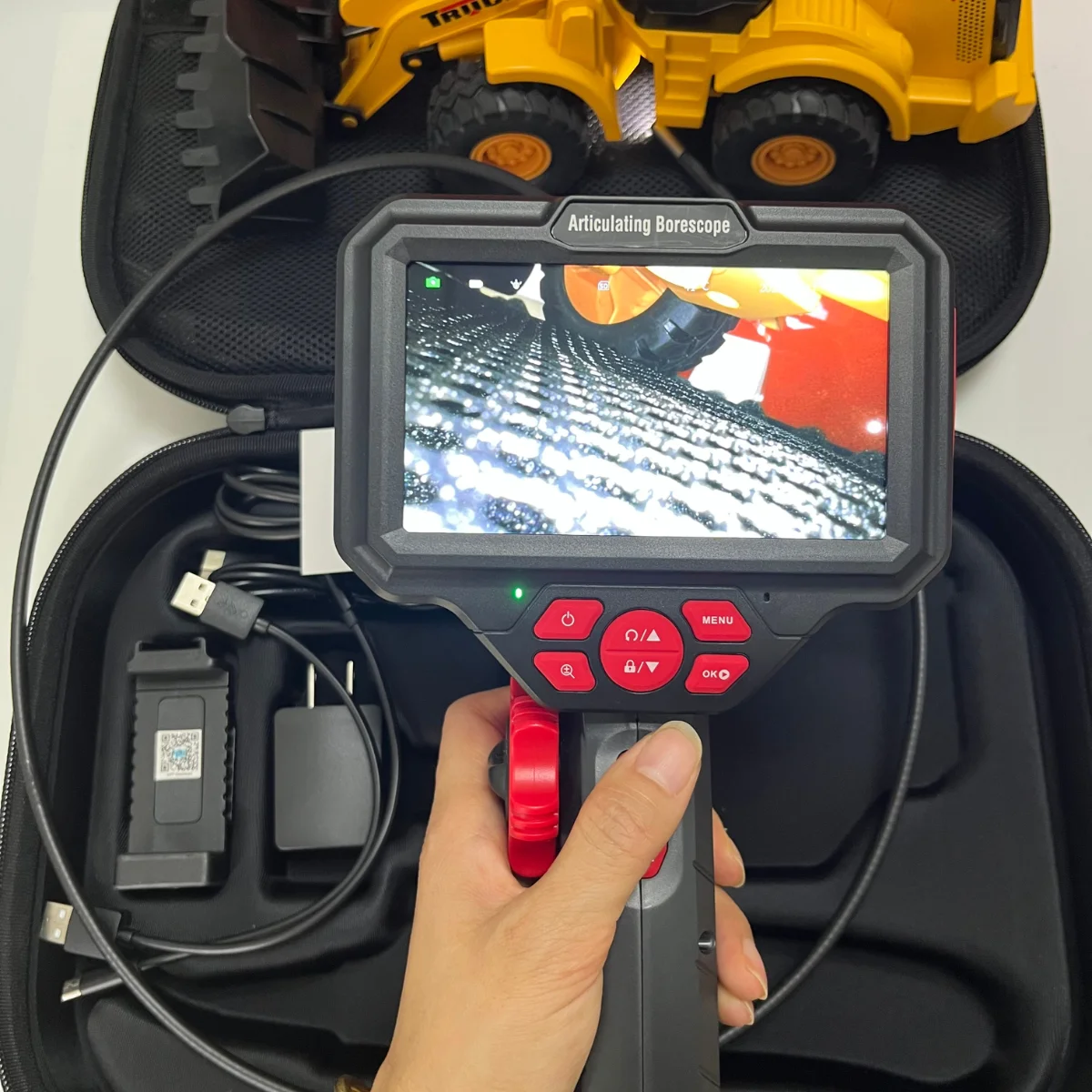 6.0mm 8.5mm 5inches Rotatable 360Degree Endoscope Mini Camera Borescope Waterproof LED Car Inspection Camera