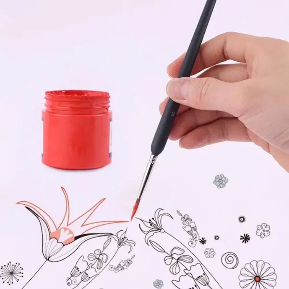 3/6/9/10/11Pcs Miniature Brush Set Professional Nylon Brush  Acrylic Painting Fine Line Pen Art Supplies Hand Painted Brush