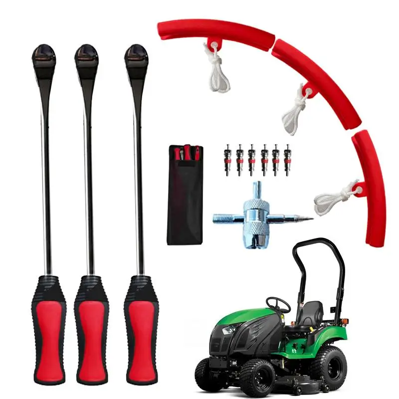 

Tire Bars Hardened Steel Tire Pry Bar 13PCS Tire Changer Crowbar Set 38cm Long Lever Tire Removal Tools Universal For Dirt Bikes