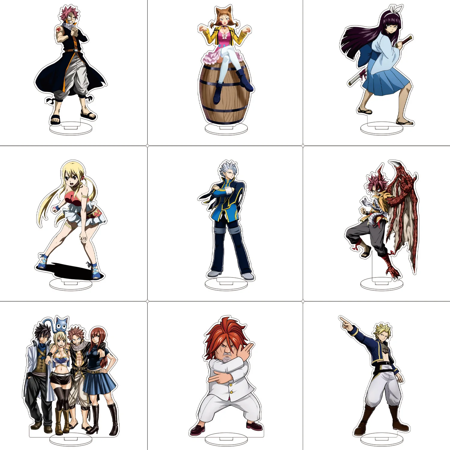 16CM Anime FAIRY TAIL Cosplay Acrylic Stand Ornaments Wendy Marvell Mavis·Vermilion Lucy Heartfilia Figure Stand Halloween Gifts
