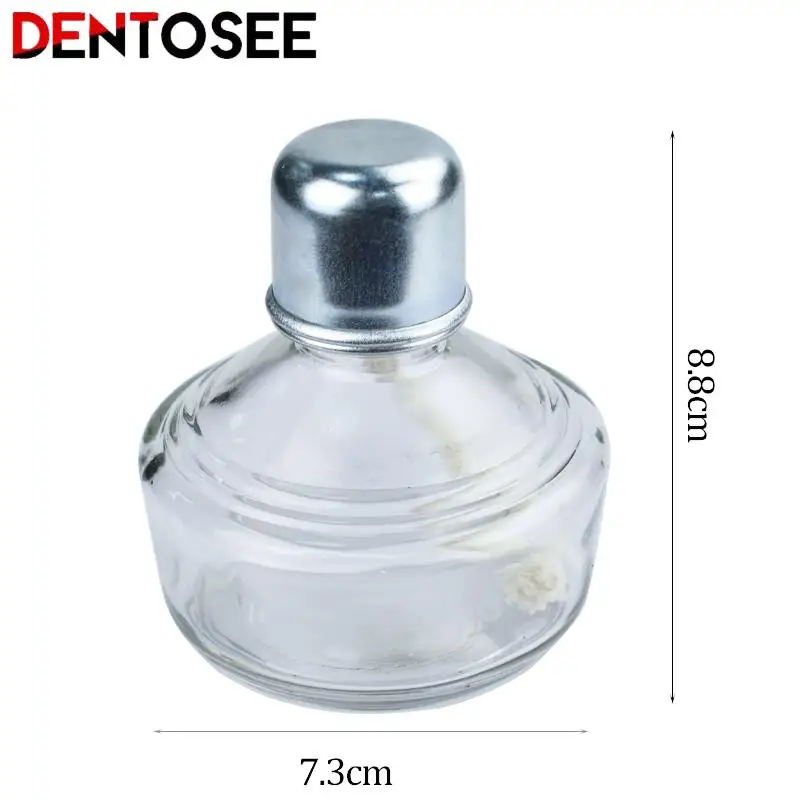 Empty Glass Alcohol Burner Lamp Thickening Bottle Dental Lab Materials Laboratory Heating Glassware