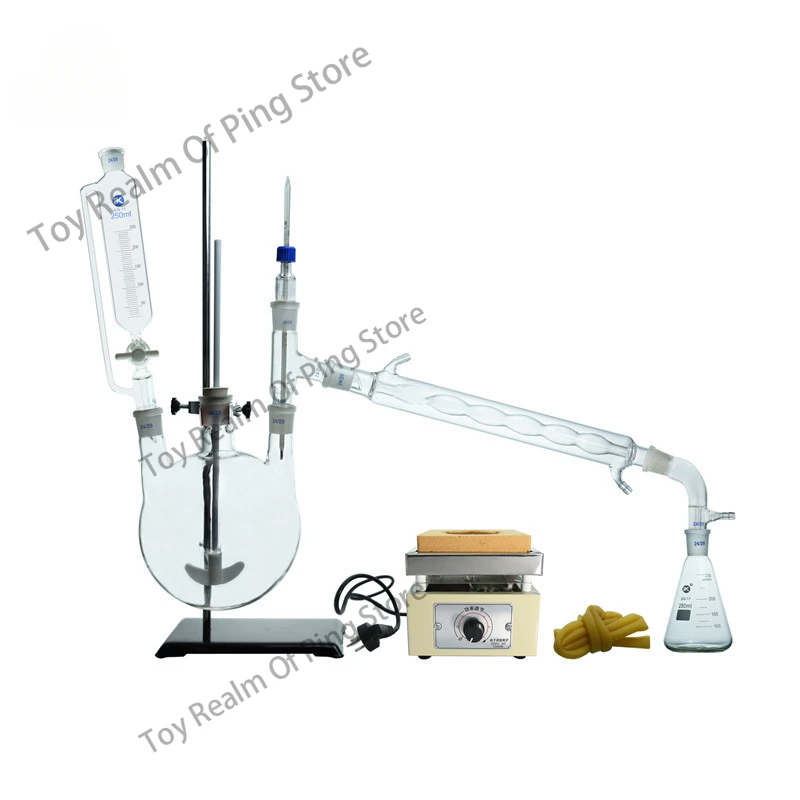 Set of equipment each specification custom glass instrument device distillation consumables to sample processing