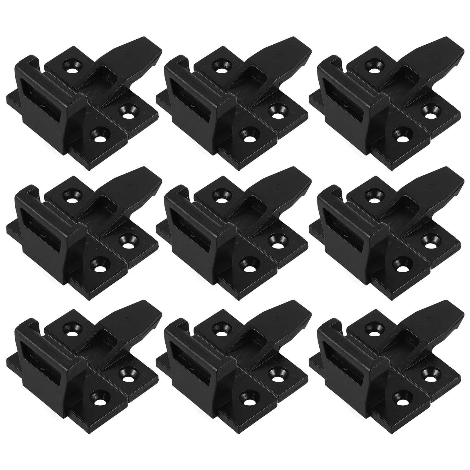 

10 set Sliding Rail Clamps Hardware Fittings For Cabinet Wardrobe Drawer Track Guide Durable Connectors Kitchen Drawer