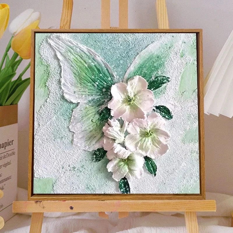 

A6117 Vibrant and colorful blossom painting.