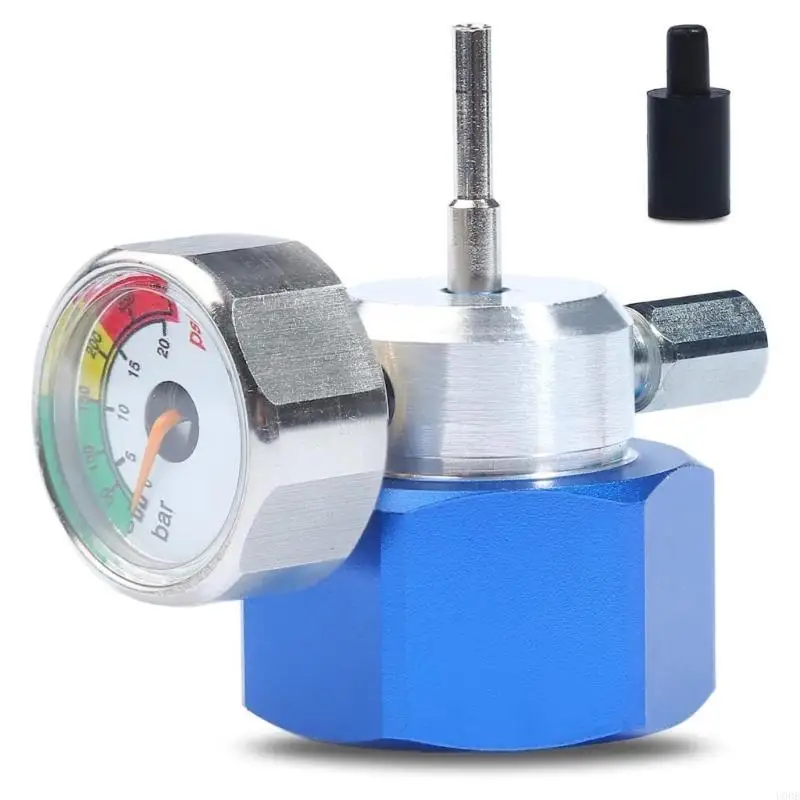 Practical Propanes Grills Adapter Quick Connecting Fitting with Pressure Gauge