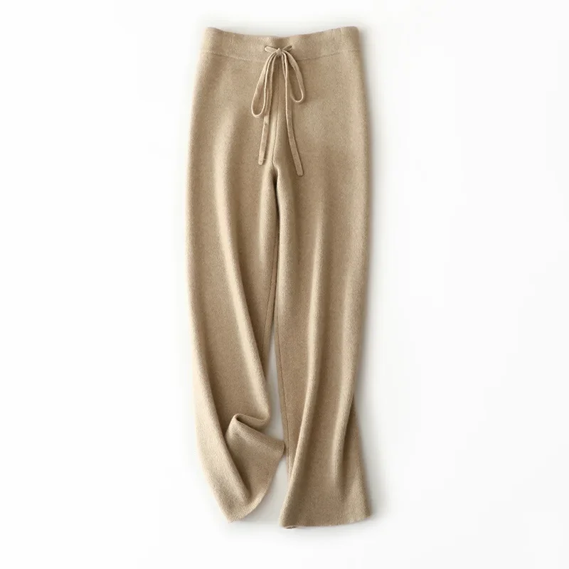 

europe fashion 100% cashmere sweatpants for women