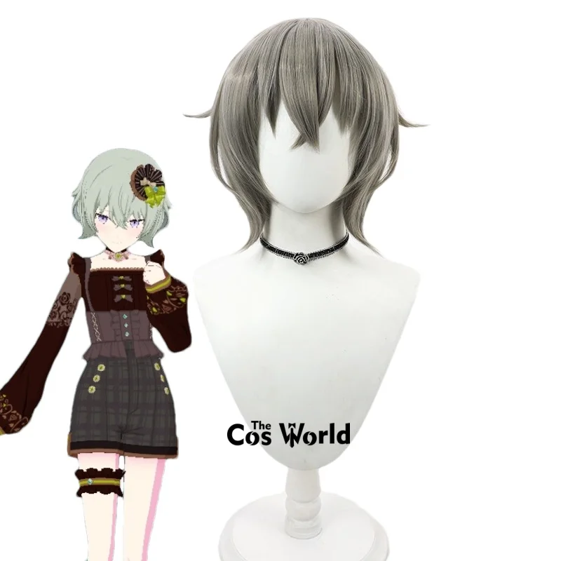 

PJSK Project Sekai Melty Peppermint Kusanagi Nene 30cm Short Halloween Games Anime Cosplay Wigs Synthetic Hair+Wig Cap
