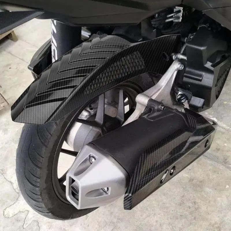 Click 125i 150i V1 V2 V3 Rear Tire Mud Hugger Black Hollowing Durable ABS Motorcycle Dirt Protection Accessory