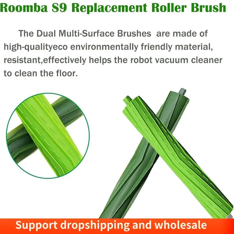 Escova de rolo de substituição aa86 para irobot roomba s9 (9150) s9 + s9 plus (9550) série s aspirador de pó escovas de rolo de borracha