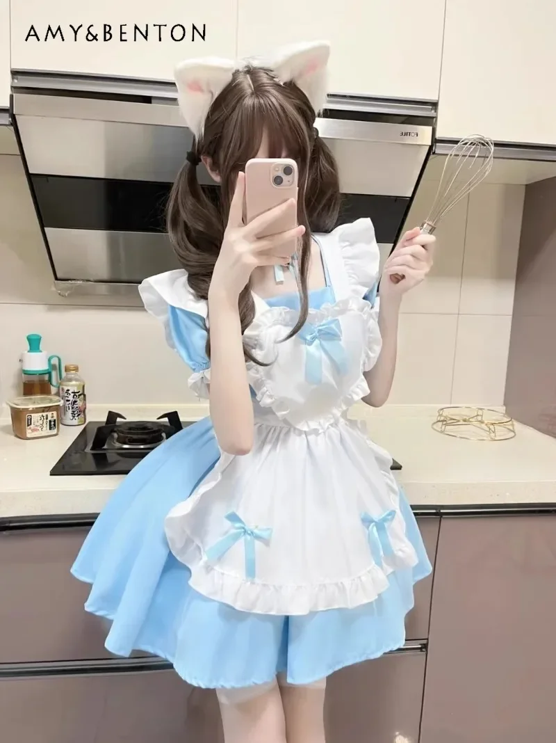 

2024 New Japanese Autumn and Winter Love Cos Sweet Pure Desire Cook Halloween Lolita Uniform Plus Size Daily Dress For Women