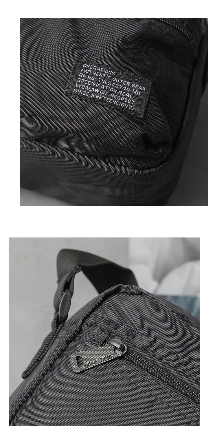 Minimalistische Crossbody-Umhängetasche für Herren, Japanisch Inspirierte Messenger-Tasche, Langlebig Wasserdicht, für Reisen & Täglichen Gebrauch, Unisex – Detail 16