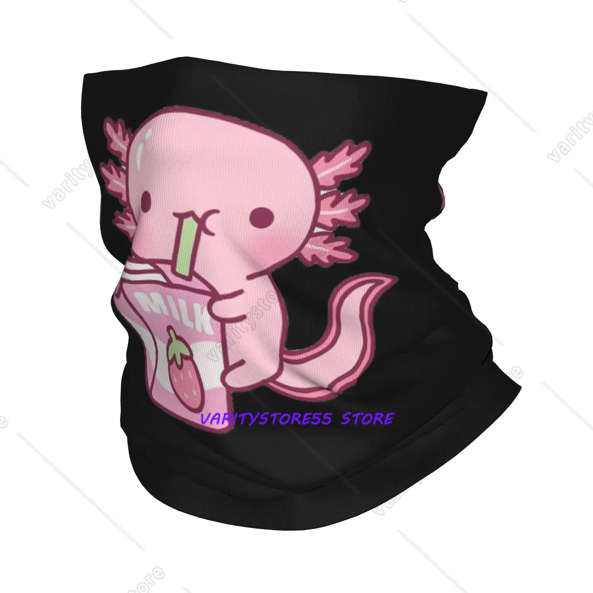 bandana-estampada-axolote-adorando-leite-de-morango-lenco-protetor-de-pescoco-cachecol-quente-faixa-de-cabeca-unissex-adulto-todas-as-estacoes