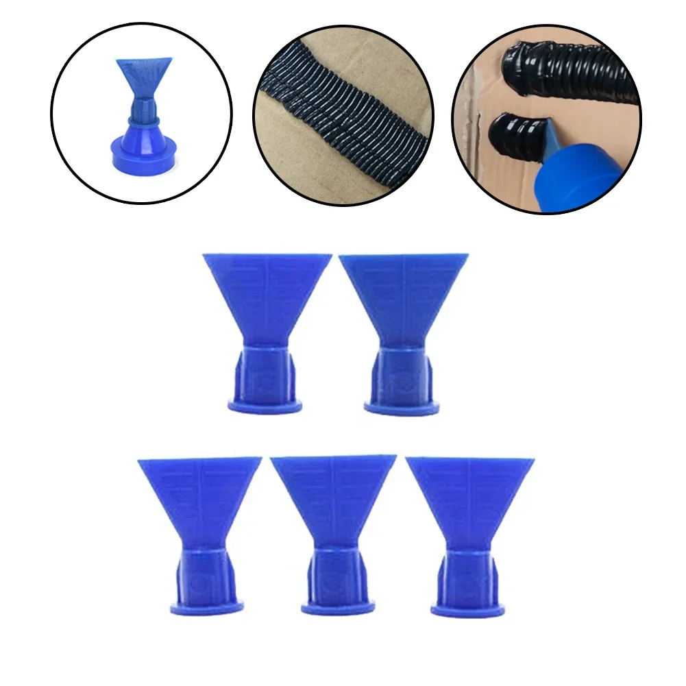 Dispenser Wave Shape Silicon Nozzle 10Pcs/Lot Cartridge Caulking Nozzle Spray Tip Sealant Dispenser Sealant Guns