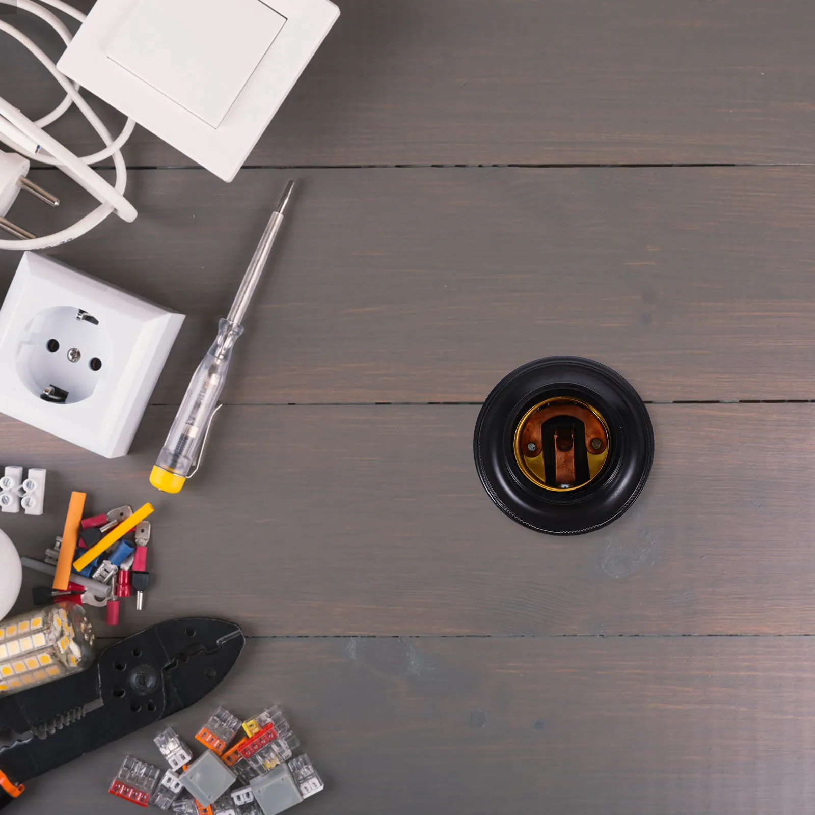 

5 шт. спиральных патронов для ламп Эдисона, простые в установке, прочные основания для лампочек для жилых и коммерческих светильников