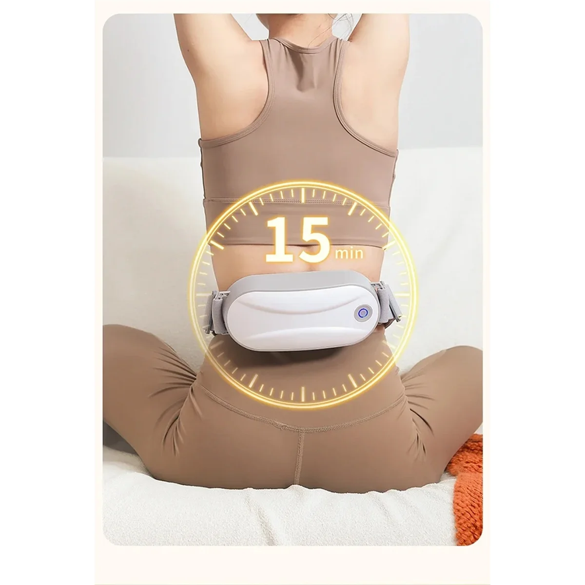 

ABYB поясная машина для массажа талии и живота, портативная 3-уровневая машина для снятия усталости и с подогрева, способствует травленню, подарок