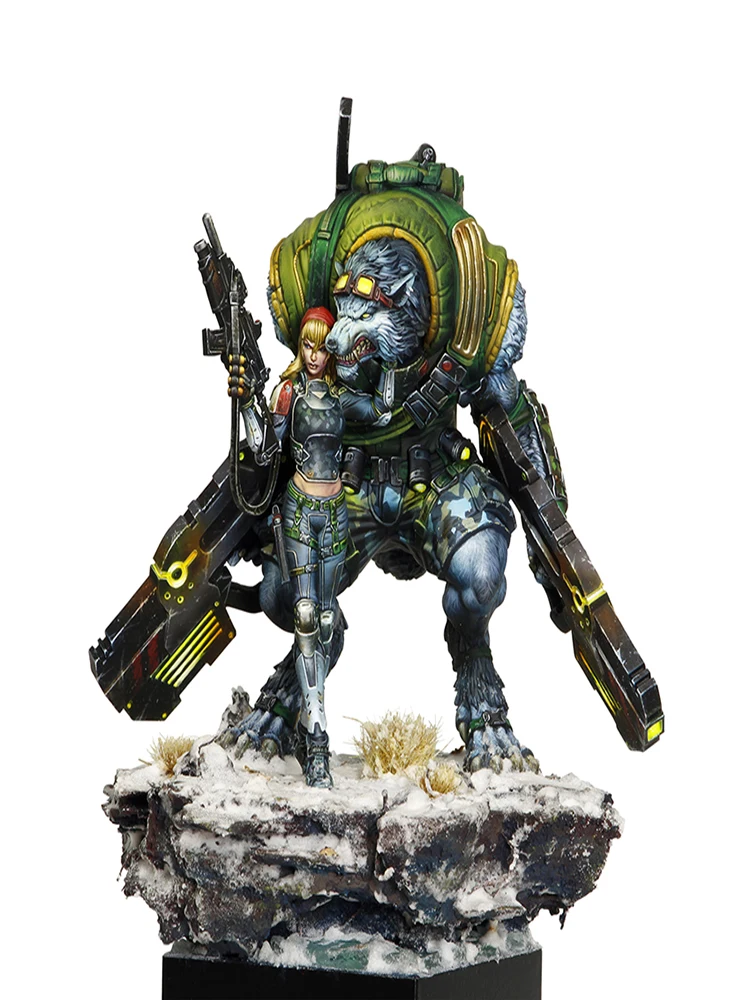

1/24 ancient warrior stand (NO BASE ) Resin figure Model kits Miniature gk Unassembly Unpainted