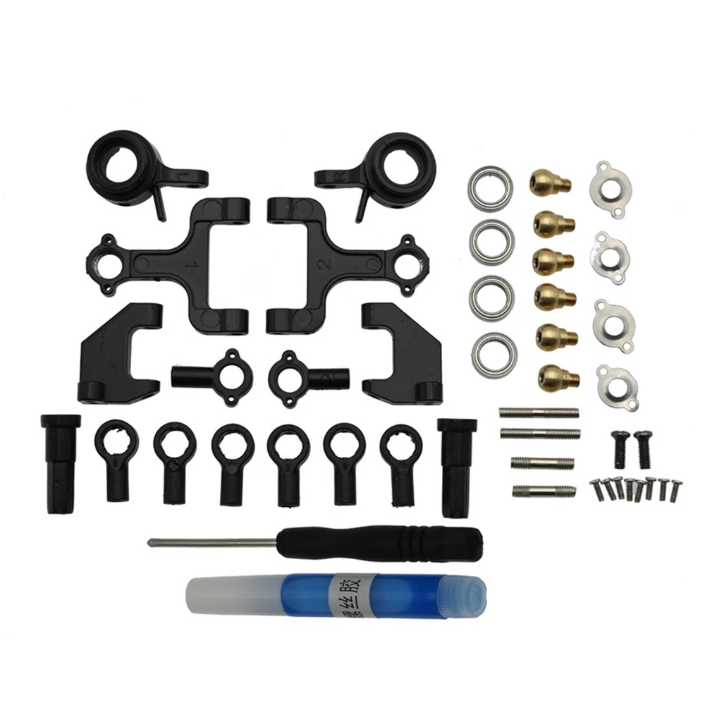 

A45F-Metal Upper And Lower Swing Arm Steering Cup Set For WPL D12 D42 1/10 RC Car Upgrade Parts Spare Accessories