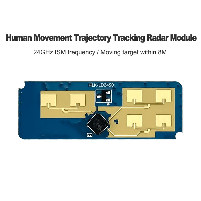 Radar de seguimiento de movimiento humano 24G, medición de velocidad de HLK-LD2450, módulo de detección Mini de alta sensibilidad, ángulo