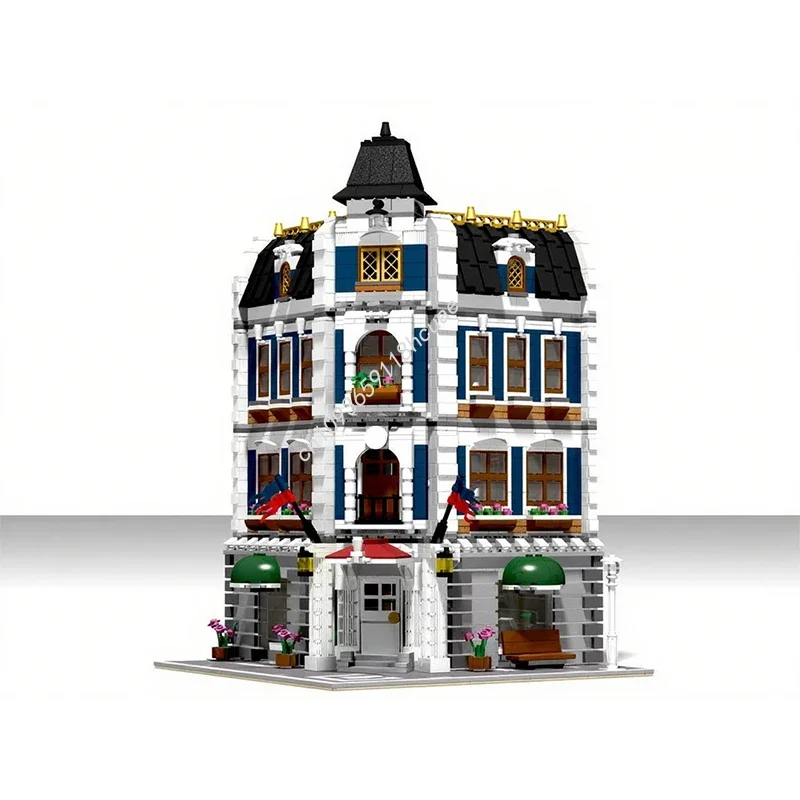 

2587pcs MOC Modular Coffee Shop Modular Buildings Building Blocks Christmas Relaxing DIY Gift Perfect For Creative Adults Gift
