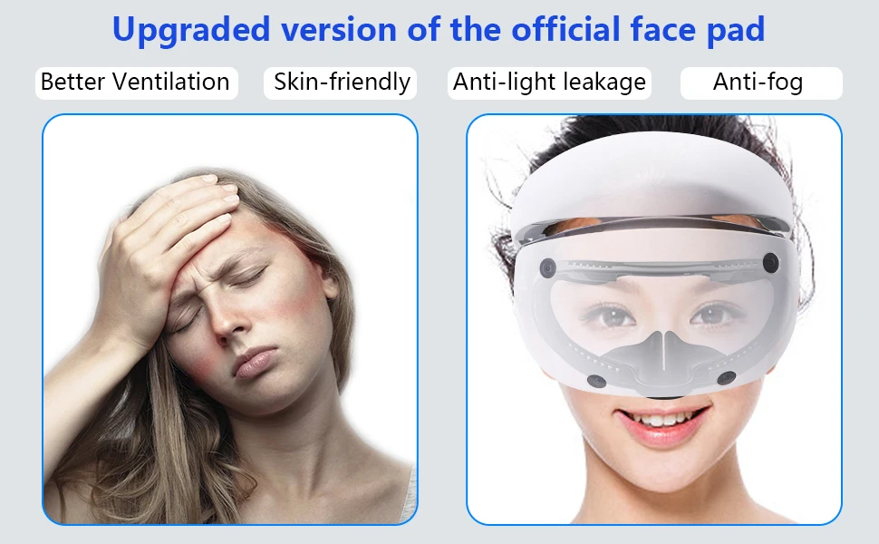 Kompatibel mit dem Austausch der PlayStation VR2-Gesichtshalterung; VR PU-Leder-Gesichtsschnittstellen-Pad-Schutz für PSVR2 – Detail 3
