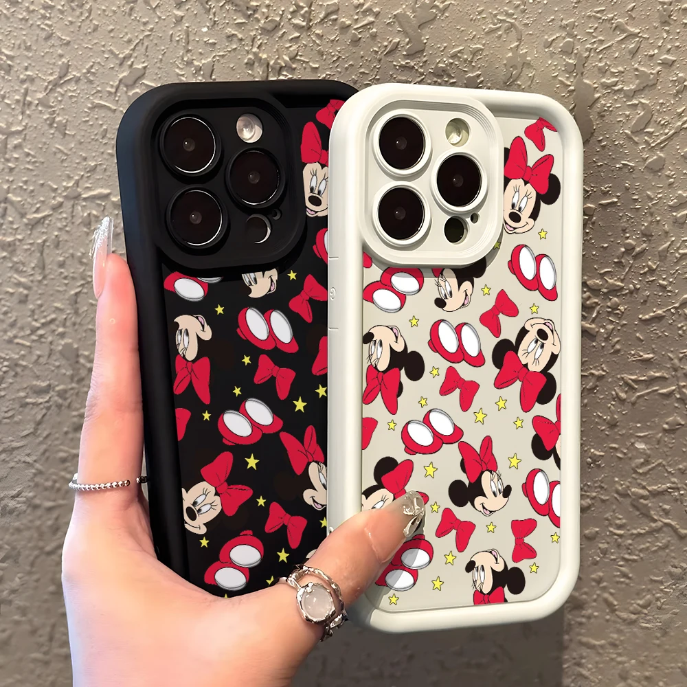 Minnie Mouse Stars Phone Case for Oppo Reno 12 11 10 8 7 6 5 4 3 2 Reno12 Reno11 Reno10 Reno8 T Z F Pro Plus 4G 5G Ladder Cover