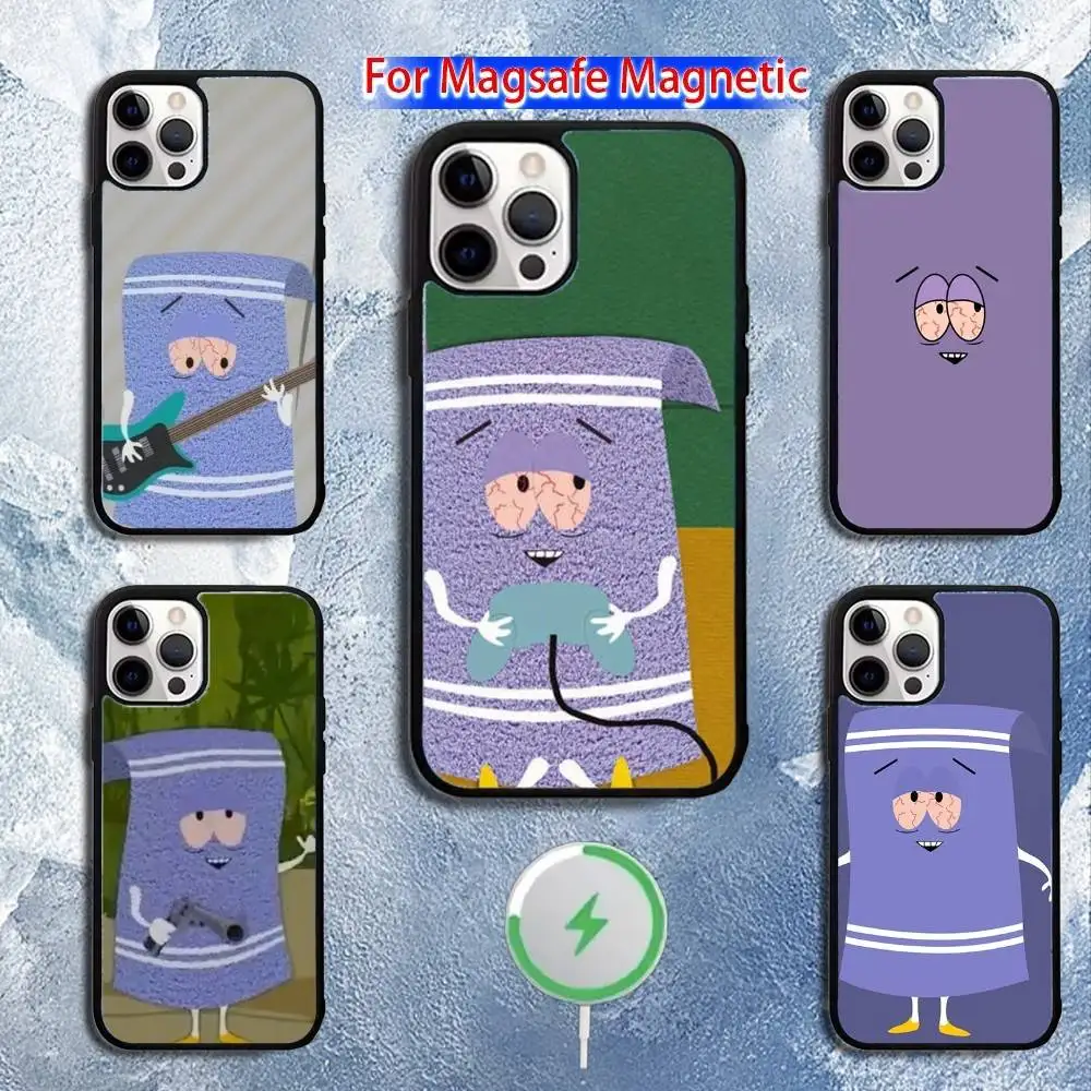 

S-South Park T-Towelie Phone Case For iPhone 16,15,14,13,12,11,Pro,Max,Plus,Mini,Magsafe,Magnetic Wireless Charging Case