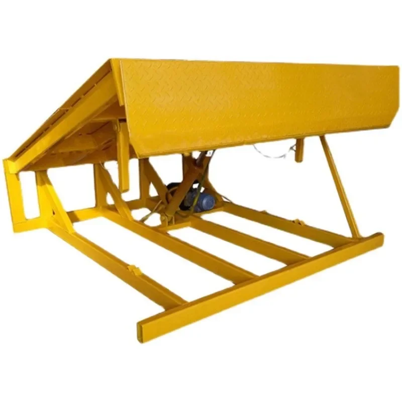 Lifting platform height adjustment, electro-hydraulic cargo platform, logistics container loading and unloading platform
