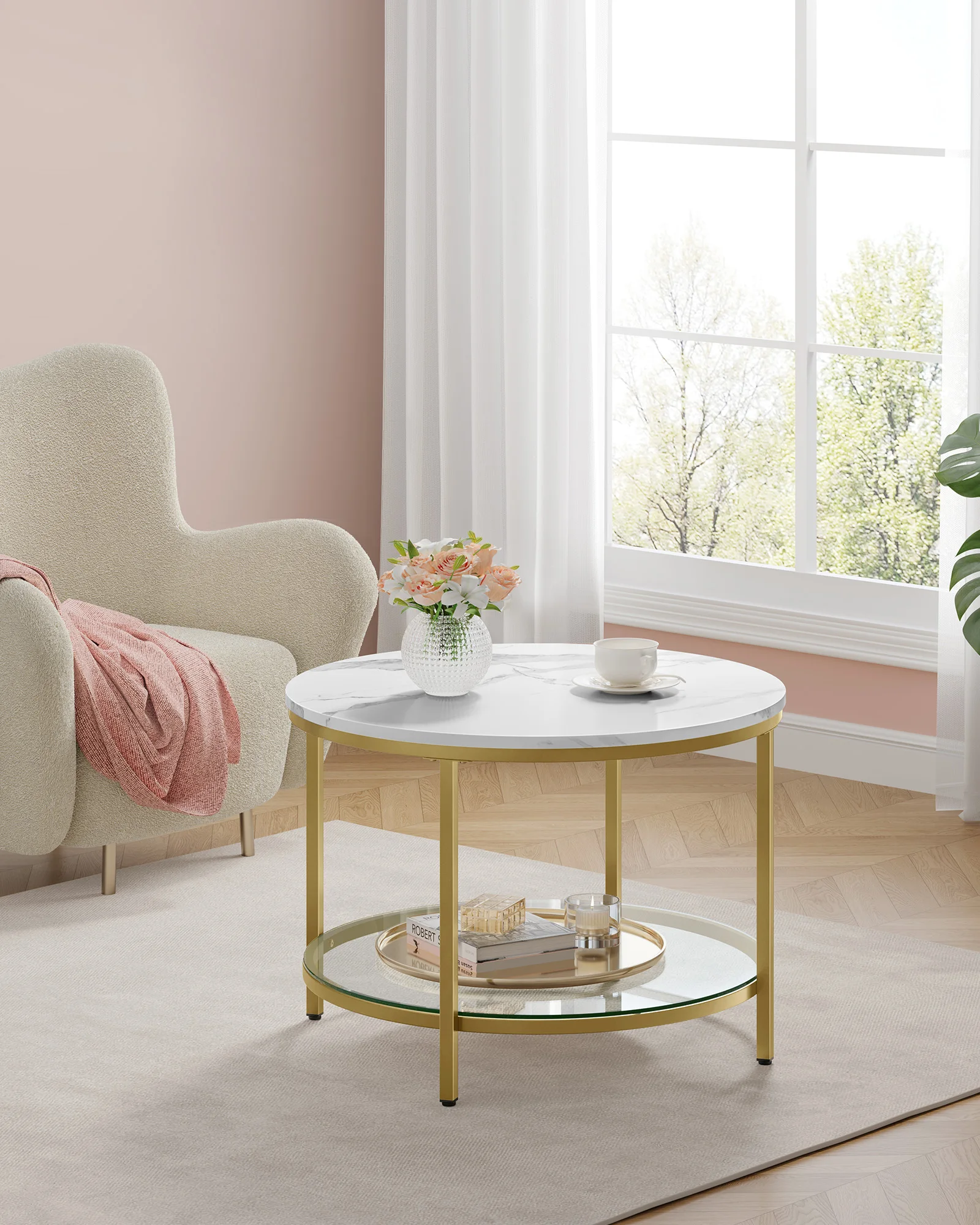 VASAGLE salontafel, woonkamertafel, salontafel, voor woonkamer