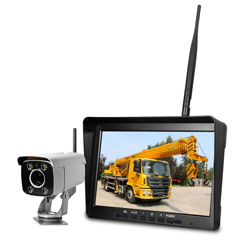 HD 1080P Digital DVR Camera 10.1 Inch Kit Amplifier 30X Zoom in Zoomy Wireless Camera for Tower Crane Harvester RV Truck