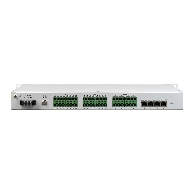 

16 DI DO Dry Contact Closure через Ethernet 32-канальный сухой контакт 8 портов RS485 Последовательное веб-управление SNMP