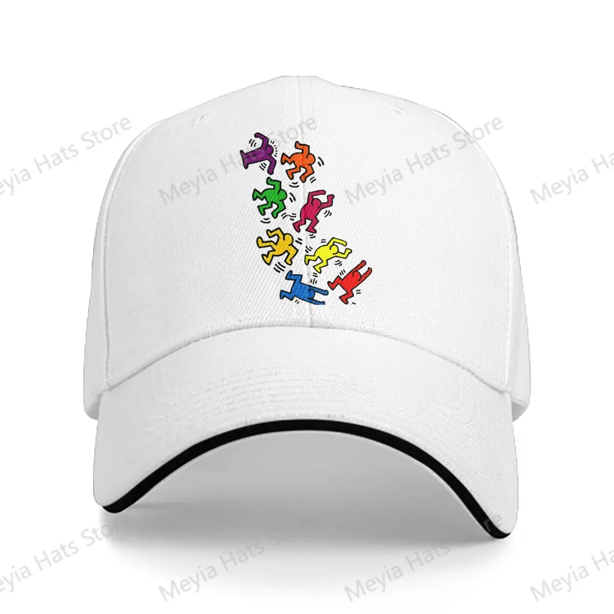 

Essential Haring Geometric Graffiti Windproof Cap Sun Visor Hip Hop Caps Cowboy Hat Peaked Hats