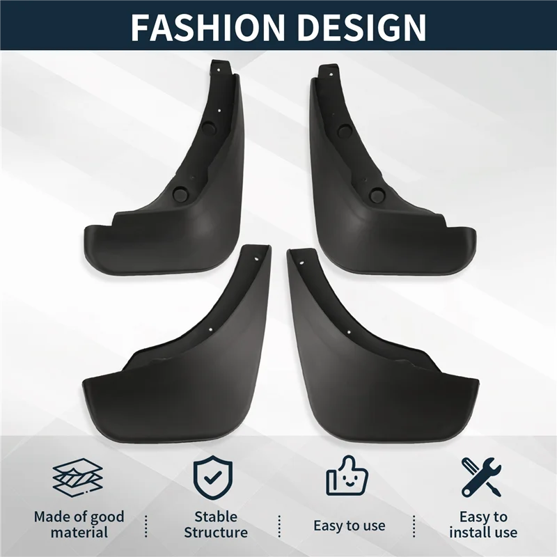 ABHX-4PCS Schmutzfänger für Mazda 2 2007–2012, Kotflügel, Schmutzfänger, Spritzschutz, Kotflügel, Zubehör