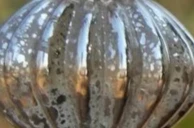 

Broken silver glass ball pendant decoration
