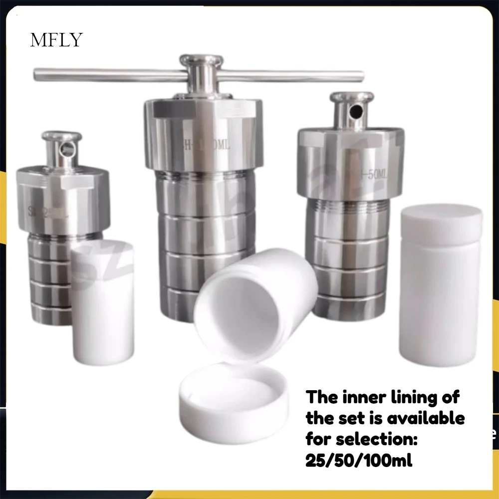 25ml/50ml/100ml Hydrothermal Autoclave Reactor Stainless Steel for Laboratory Hydrothermal Process