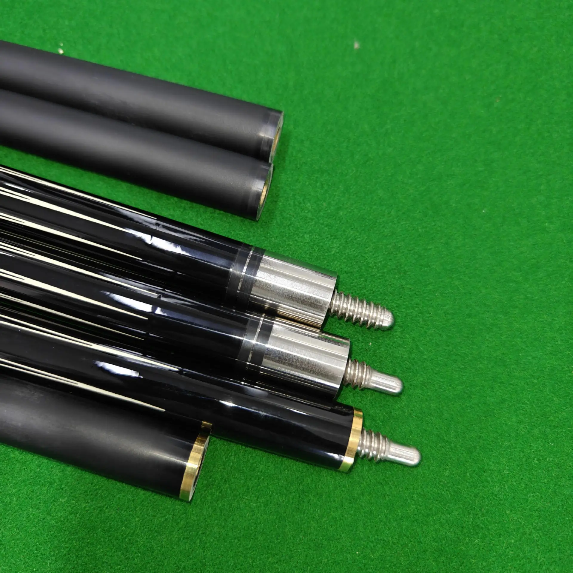 hit productBlack Technology Pool Cue Big Head 13mm Chinese Black Eight Nine Ball 1/2 Split Pool Cue