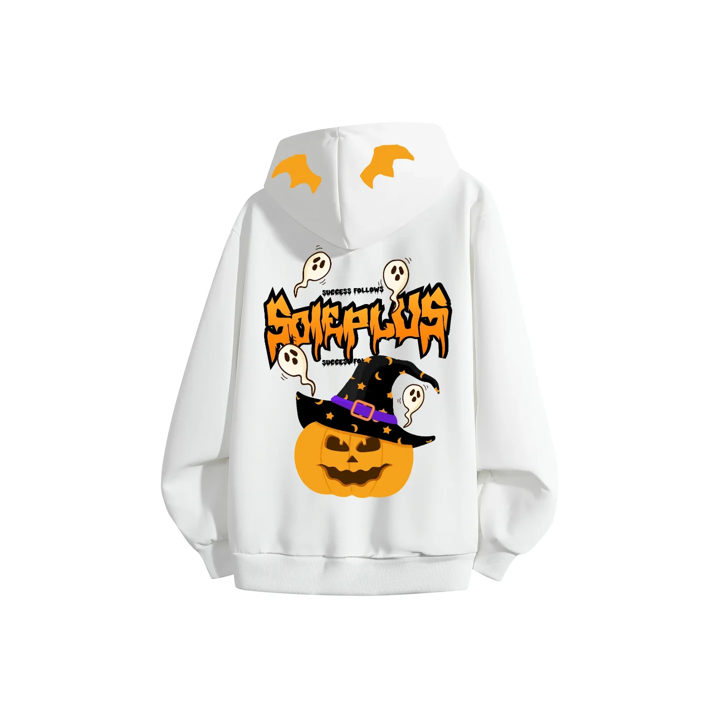 

SOIEPLUS Американский High Street Ретро Хэллоуин Элемент Тыквенная Голова Маленький Дьявол Кардиган Толстовка с Принтом