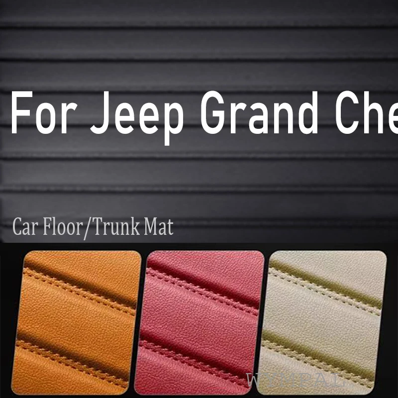 

Luxury Car Floor Mats For Jeep Grand Cherokee WJ 1999 2000 2001 2002 2003 2004 Leather Mat Covers Floors Car Accessories Tapis