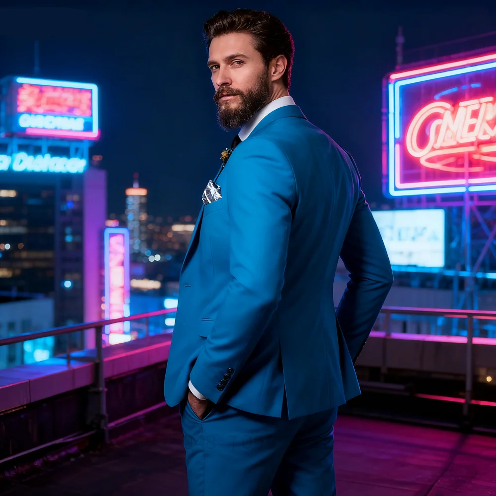 

Classic Wedding Tuxedos Slim Fit Bridegroom For Men 3 Pieces Groomsmen Suit Male Formal Business Men Suits(Jacket+Vest+Pants）