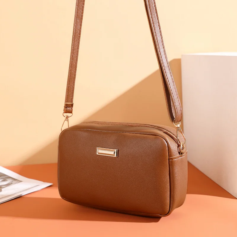 Umhängetasche für Mädchen, einfarbig, Umhängetasche, schlichtes Design, PU-Leder, leichte kleine Tasche, geeignet für Kindermode – Detail 7
