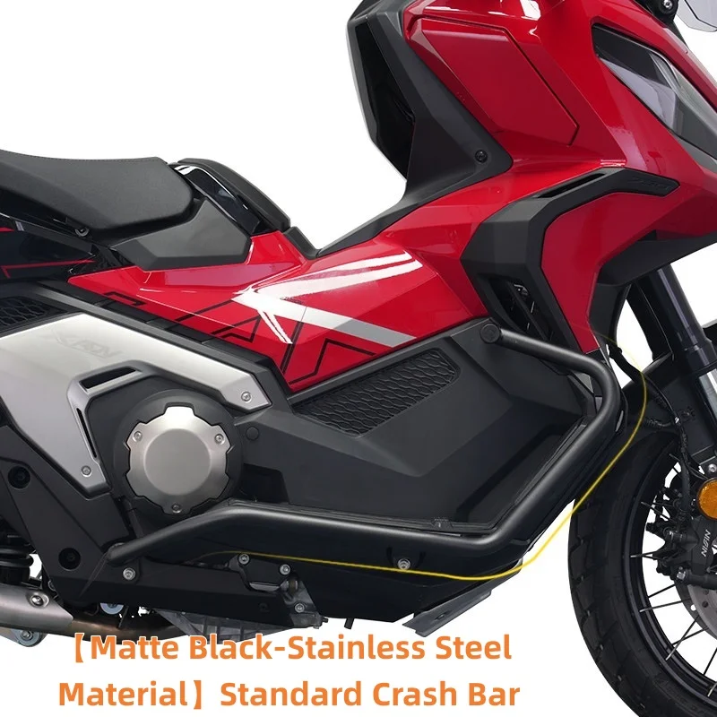 Motorcycle Standard Crash Bar Fit for Honda XADV750, Matte Black, Stainless Steel Material