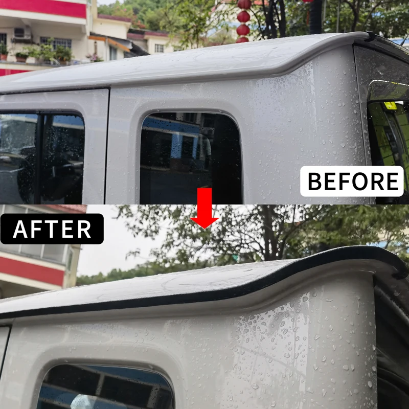 5 Door Jimny Exterior Accessories Roof Channel Decor Strip Rubber For Suzuki Jimny JC74 5-door 2023 2024 not for 3 door