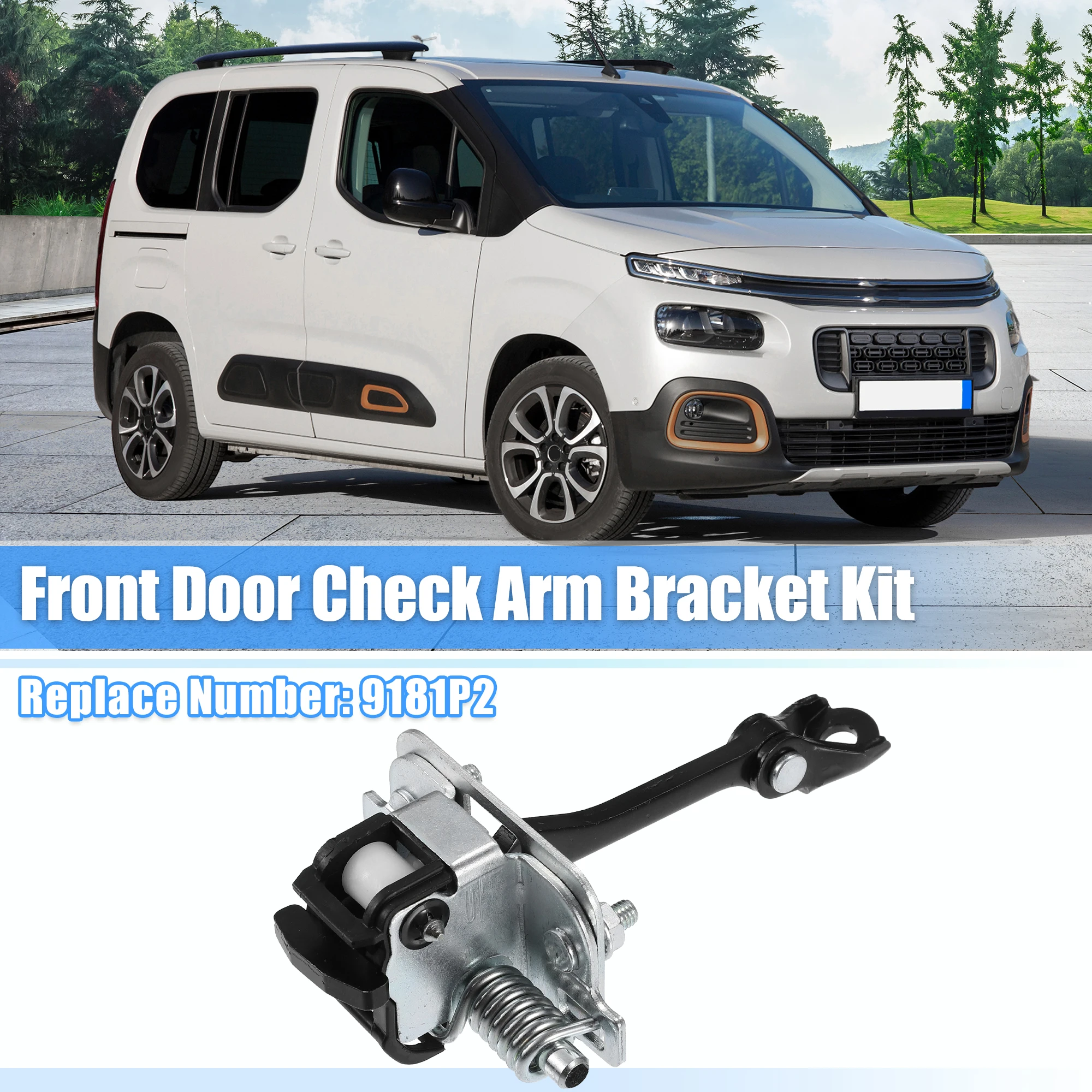 UXCELL Correa de retención de puerta delantera para Citroen Berlingo para Peugeot Partner Tepee NO.9181P2