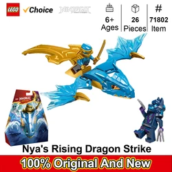 LEGO 71802 Ninjago Rising Dragon Attack Nya Articulated Toy Building Set with Action Figure and Ninja Minifigure with MiniCatana